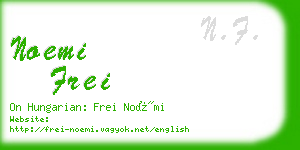 noemi frei business card